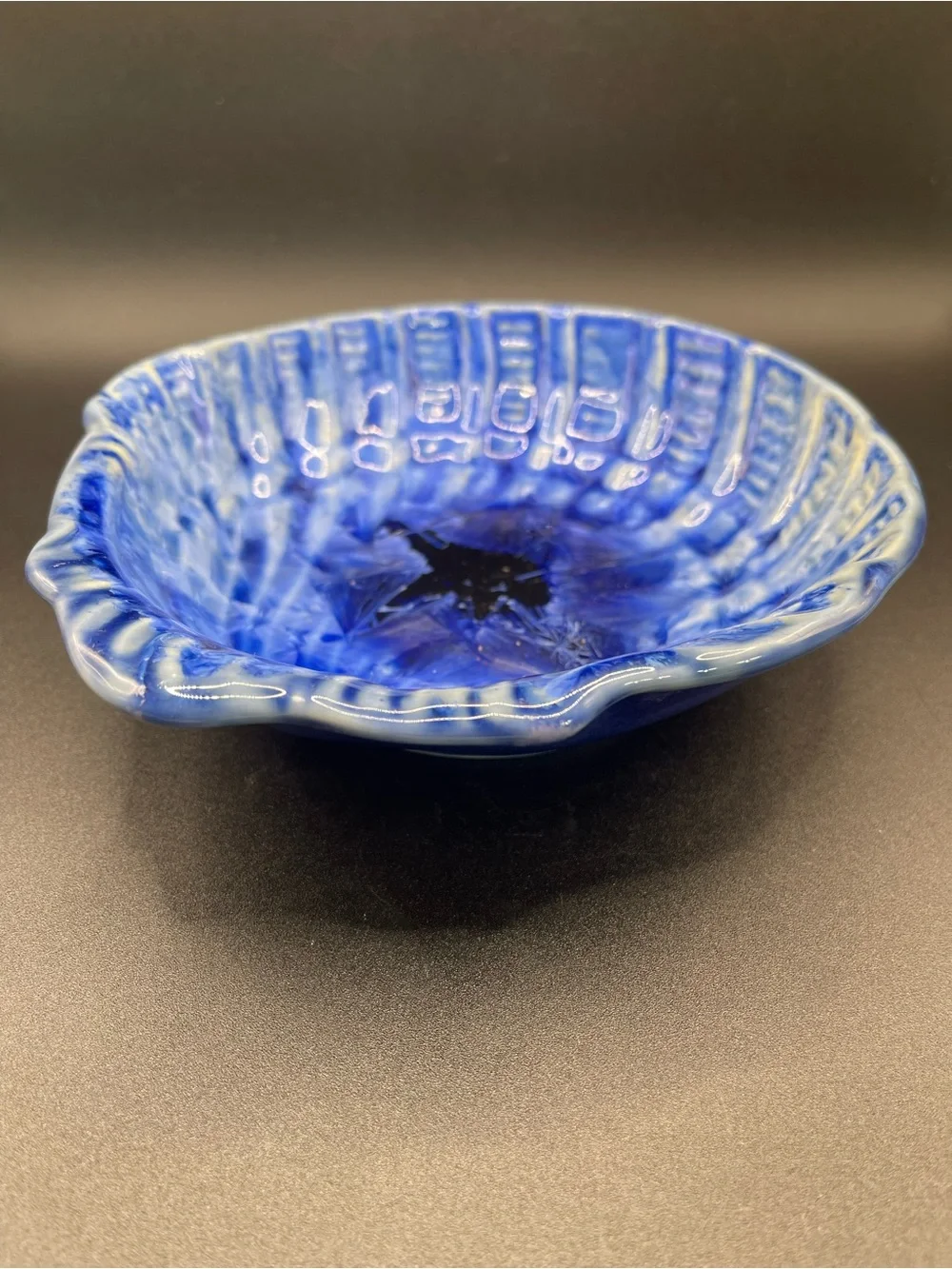 Edgecomb Pottery Rippled Shell Bowl